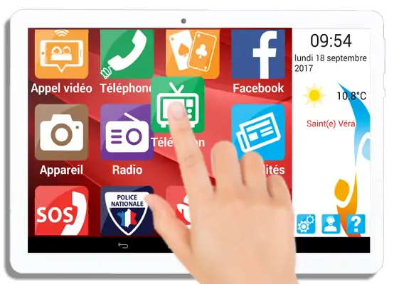 tablette pour personne agée ergonomique